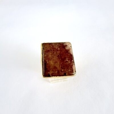 Anillo ágata cuadrada