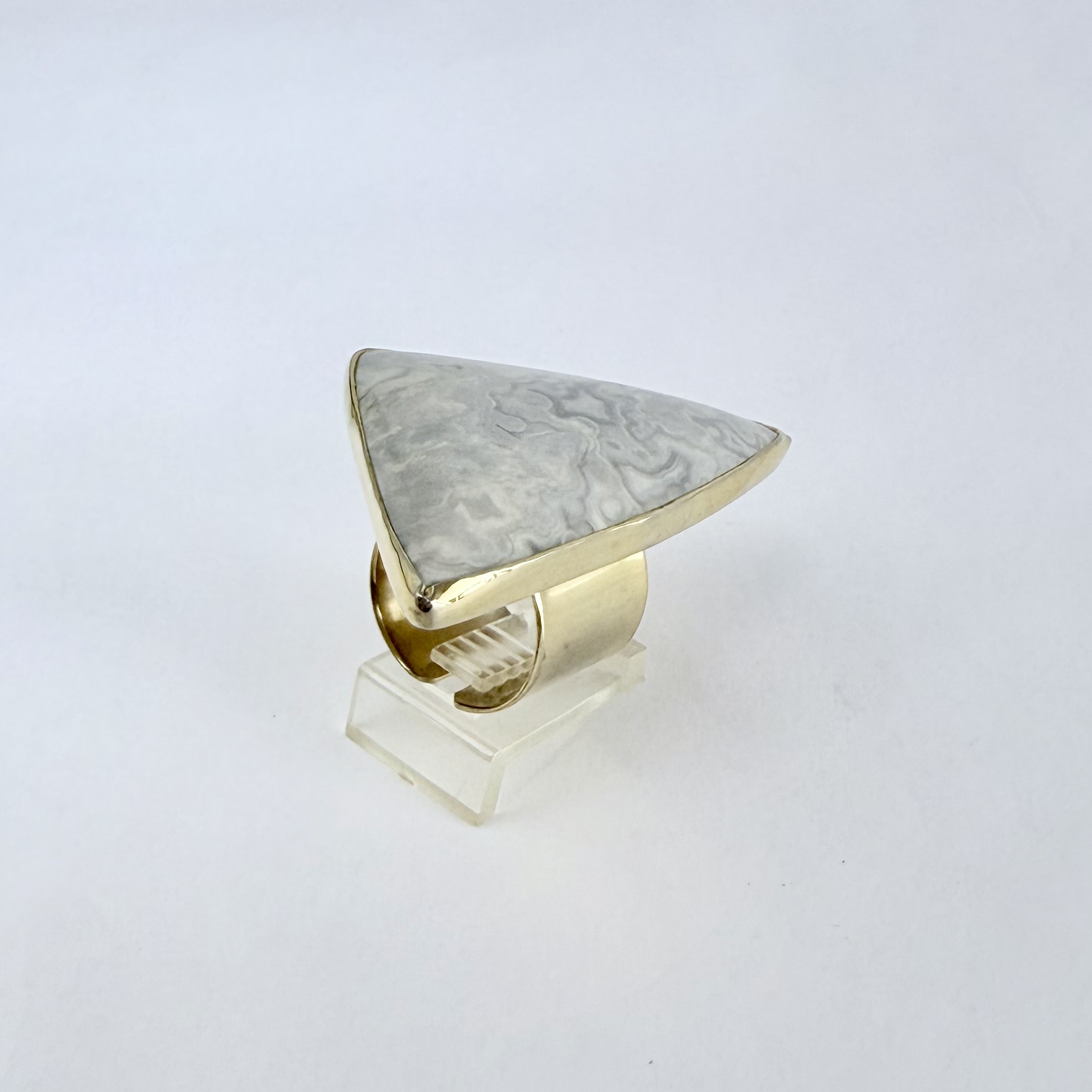 Anillo ágata calcedonia orbítrea - Imagen 2