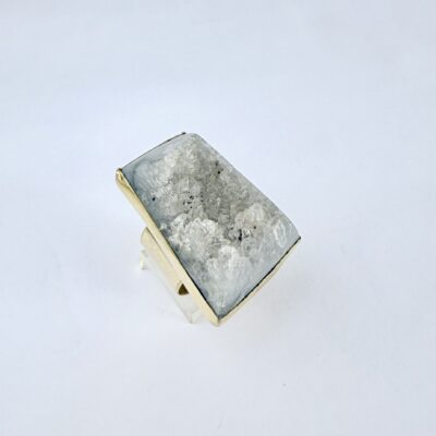 Anillo ágata druzy
