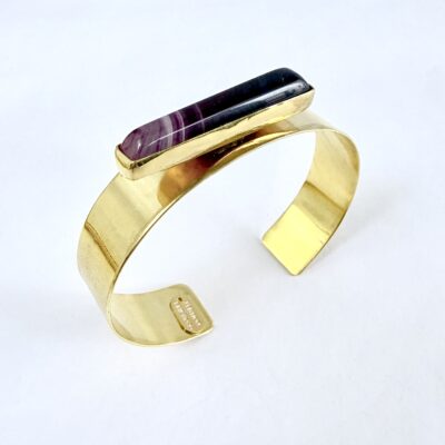 Brazalete Ágata morada