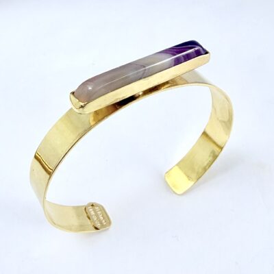 Brazalete Ágata morada